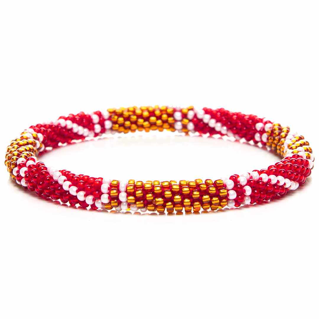 Cinnamon & Spice Handmade Glass Bead Bracelet Bracelets Jewelry for WomenCinnamon & Spice I Handmade Beaded Bracelets for Women - Front