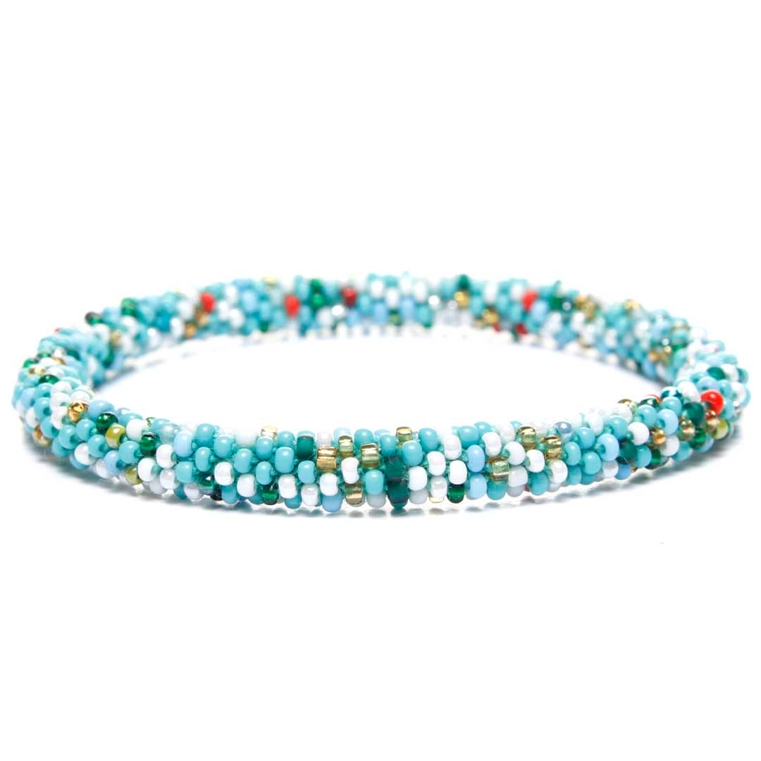 Turquoise Confetti Bead Bracelet