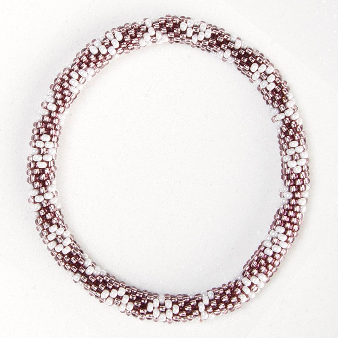 Sparkly Mauve & Pearl Diamonds - 7"