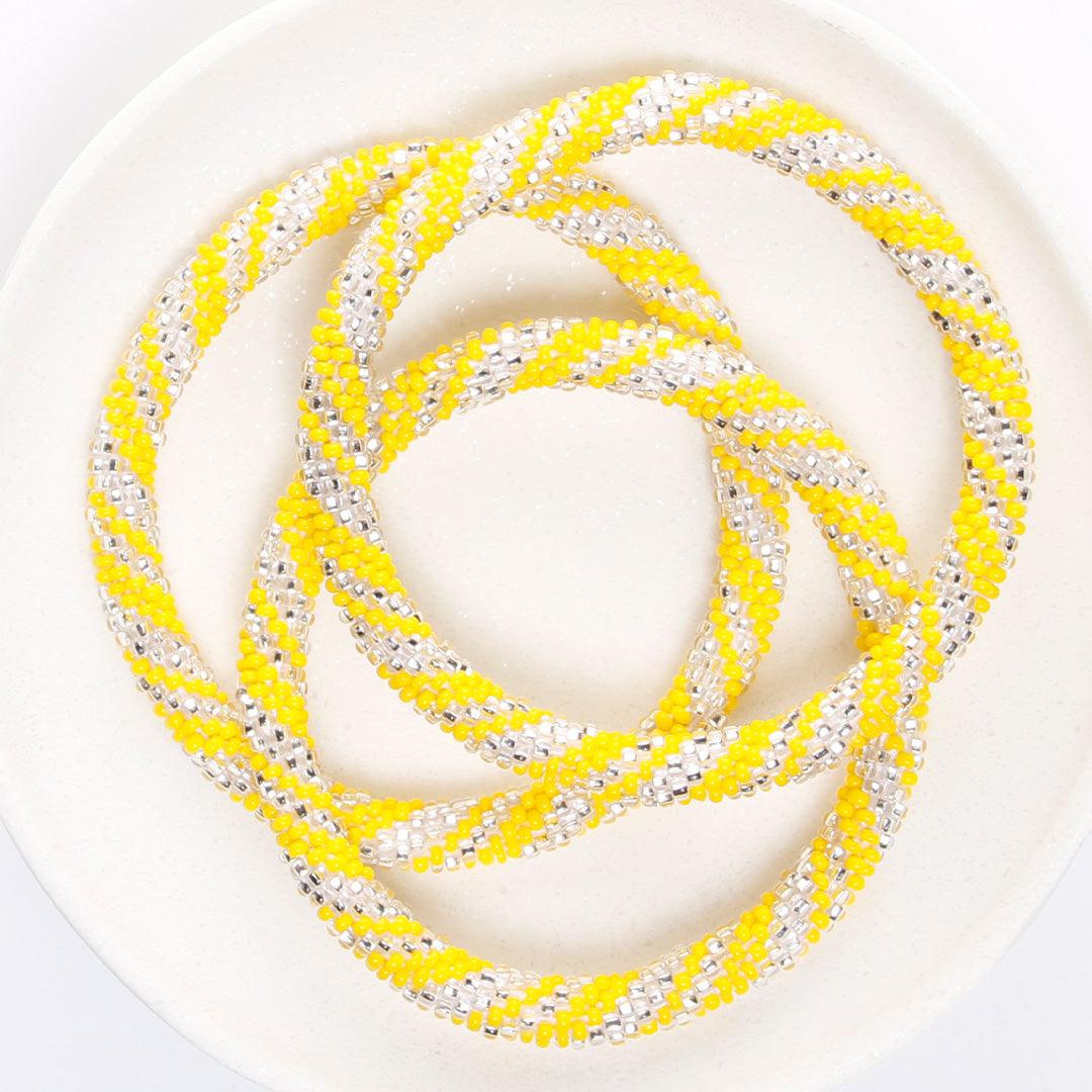 sparkling lemonade twist bead bracelet-top
