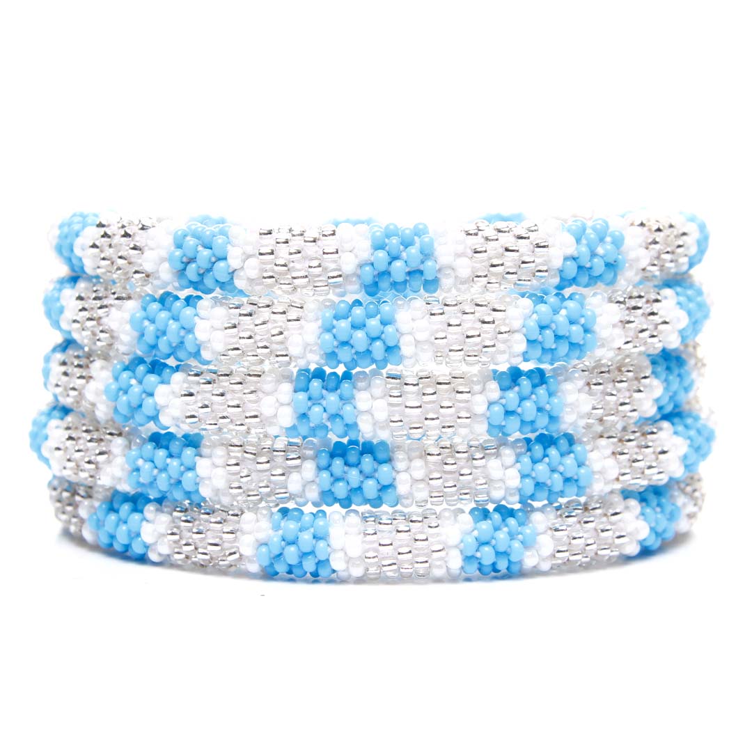 Sparkly Cloud Stripe I Handmade Beaded Bracelets for Women I Cana