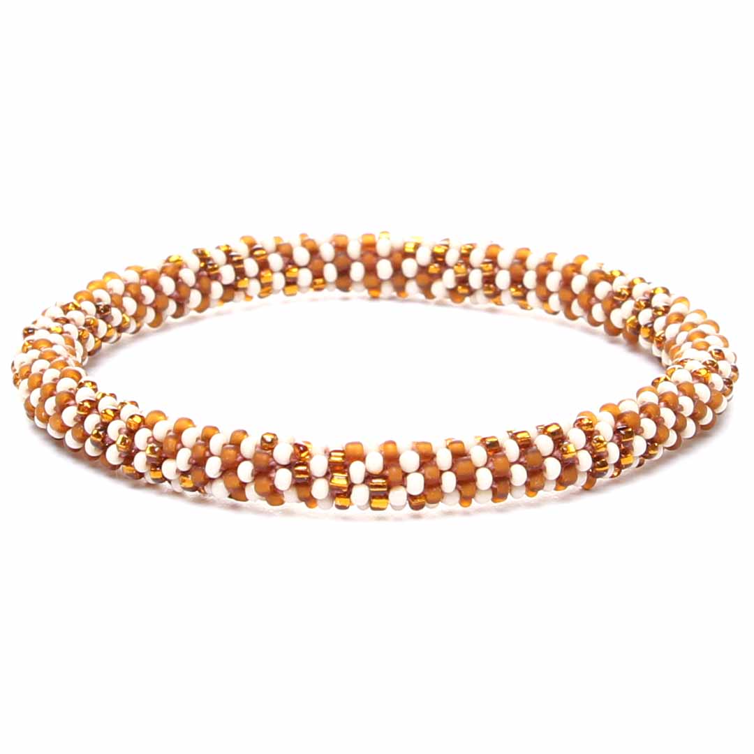 Ivory Sunrise Twist Beaded Bracelet-1