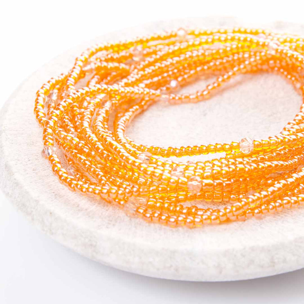 Aperol Spritz Beaded Anklet-1