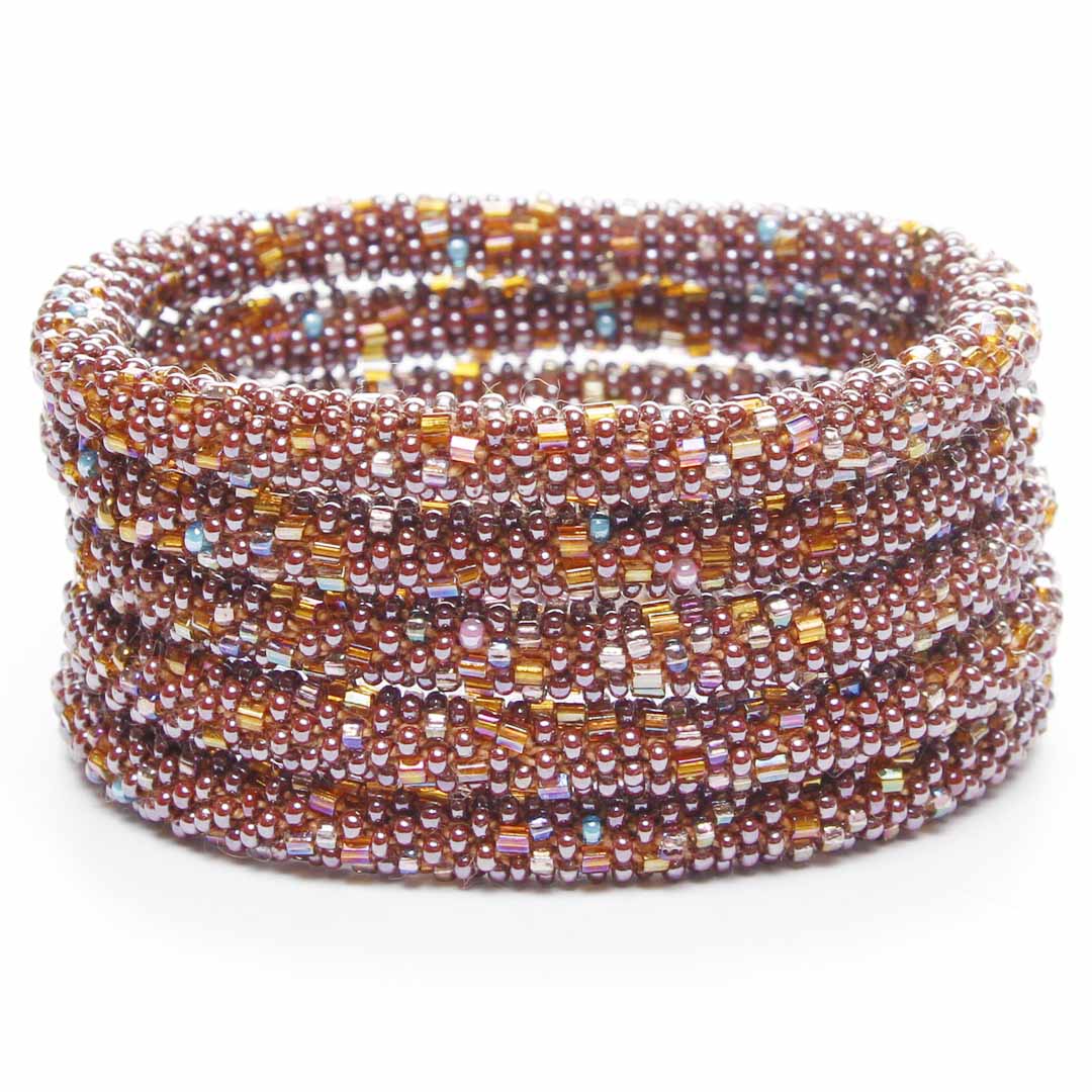 Autumn Shimmer Beaded Bracelets for Women-Stack