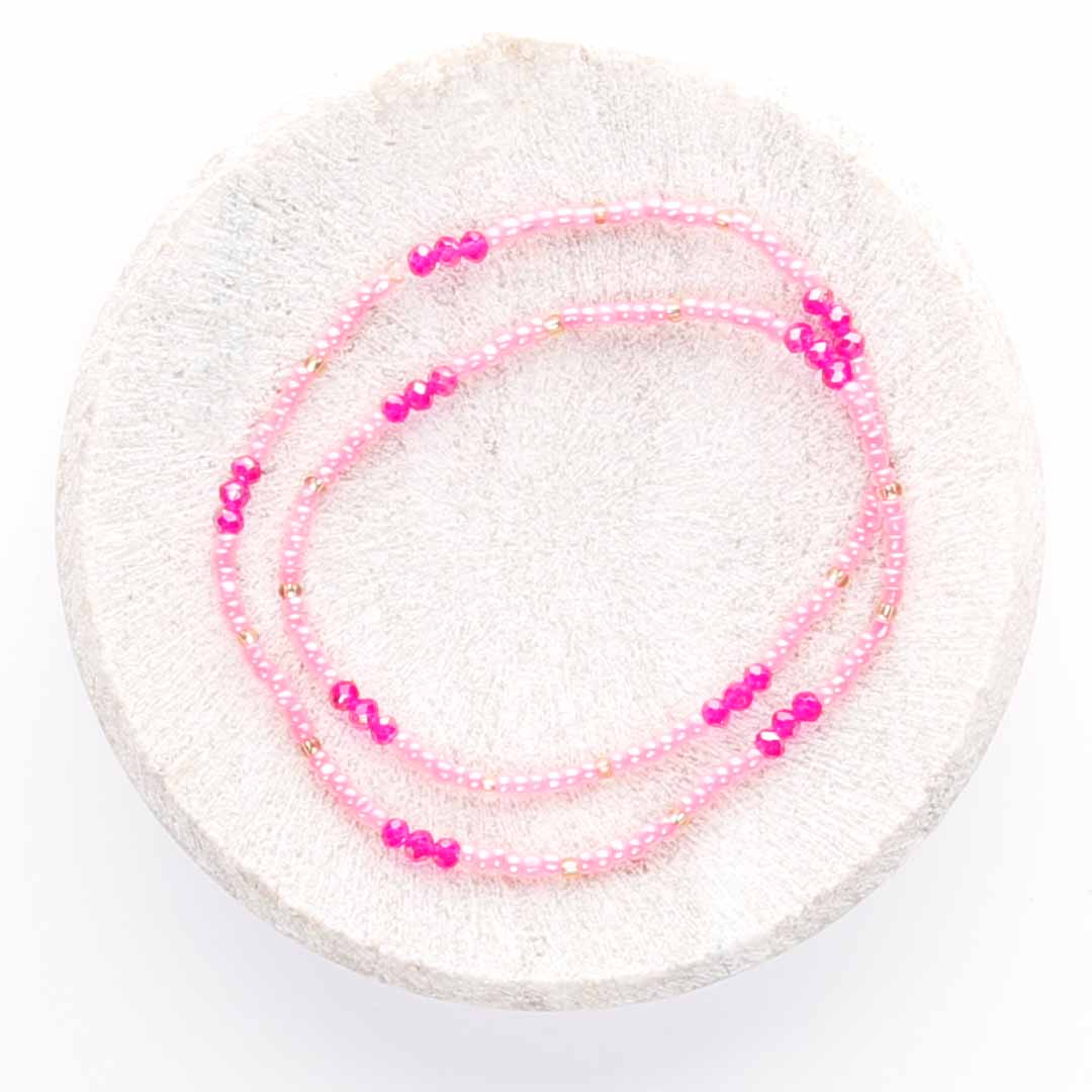 Berry Daiquiri Beaded Anklet-3