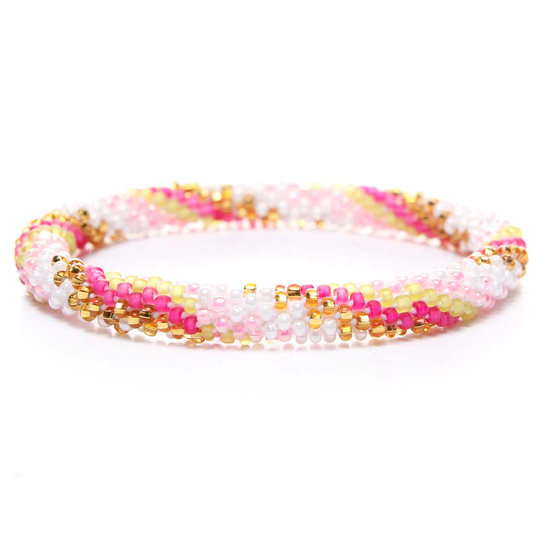 Berry Lemon Swirl Beaded Bracelet-Front