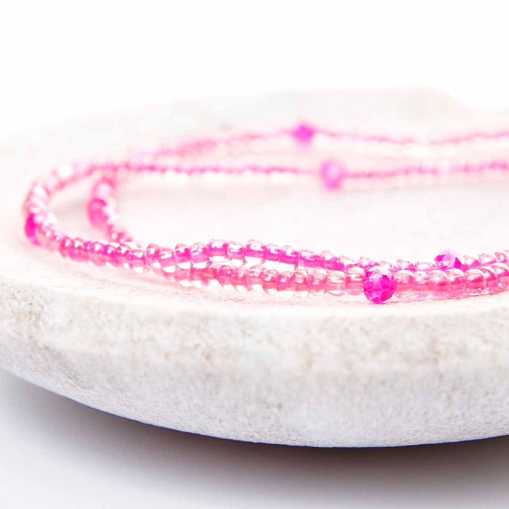 Berry Spritz Beaded Anklets-2