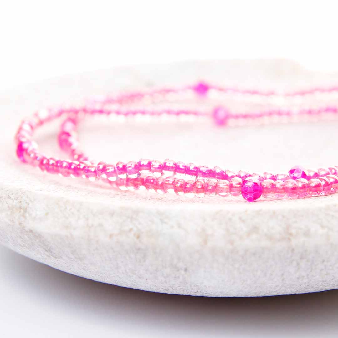 Berry Spritz Beaded Anklets-2