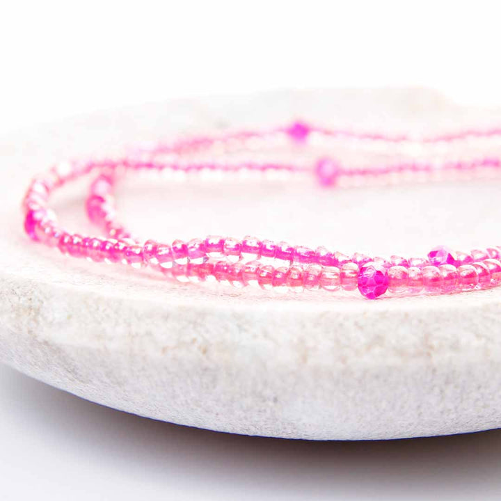 Berry Spritz Beaded Anklets-2