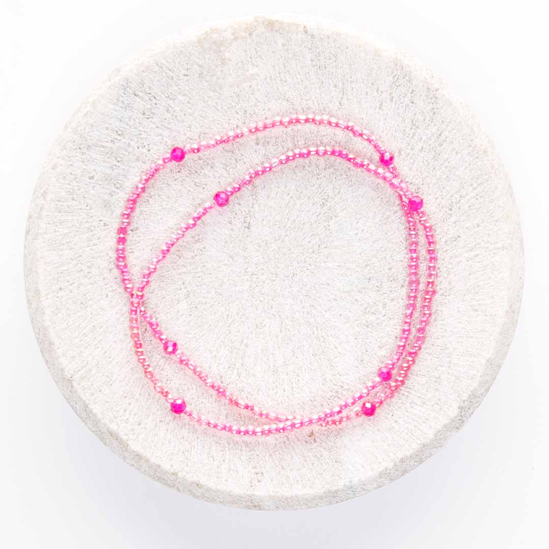 Berry Spritz Beaded Anklets-1