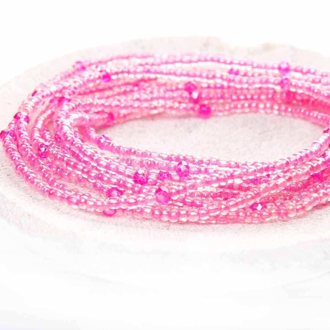 Berry Spritzer Beaded Ankle Bracelet - Handmade Artisan Jewelry - Stack - Cana Capri