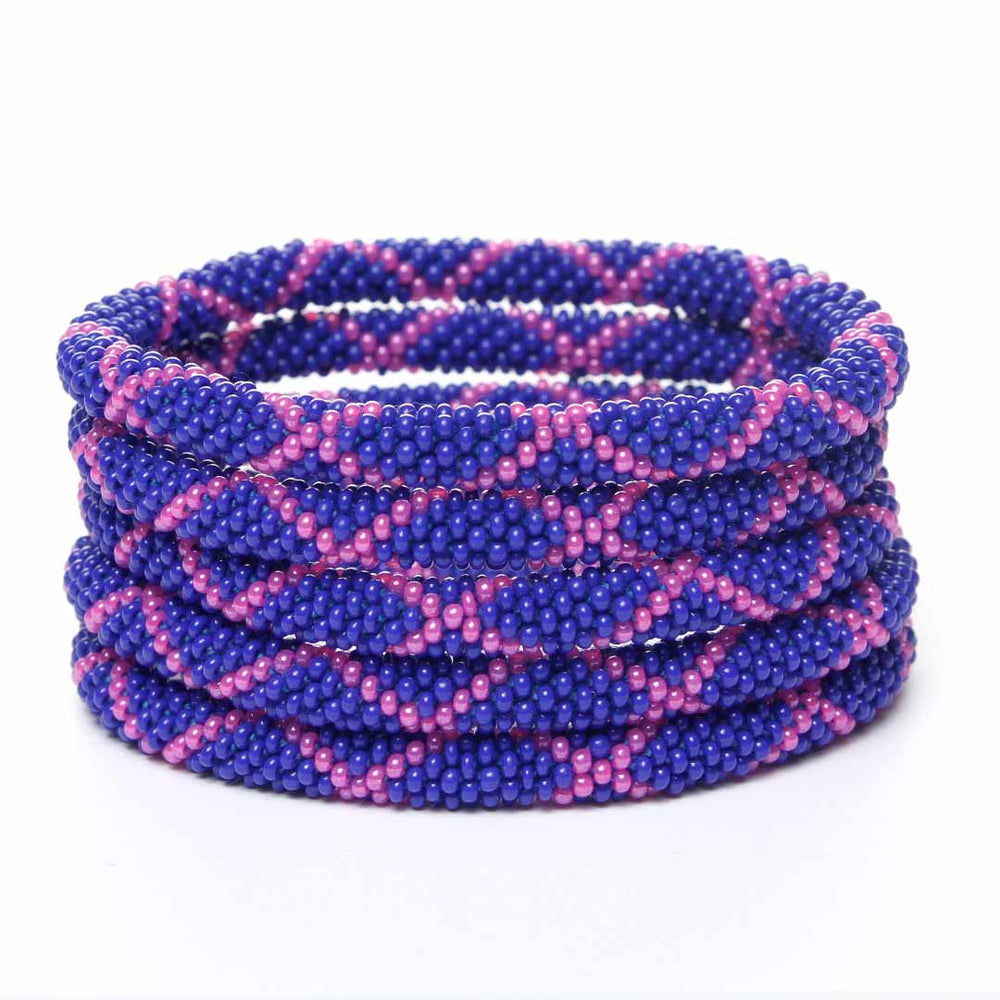 Blue & Fuchsia Criss Cross-2