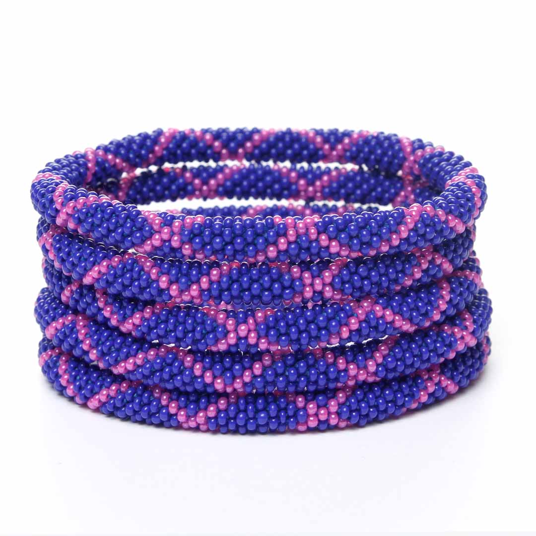 Blue & Fuchsia Criss Cross-2