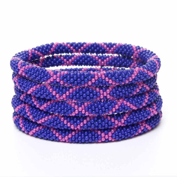 Blue & Fuchsia Criss Cross-2
