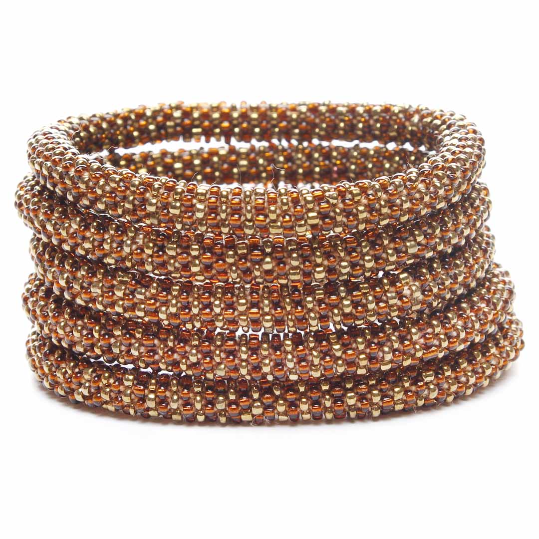 Bronze & Metallic Gold Shimmer - 7"