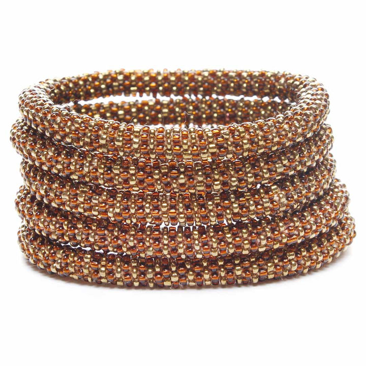 Bronze & Metallic Gold Shimmer - 7"
