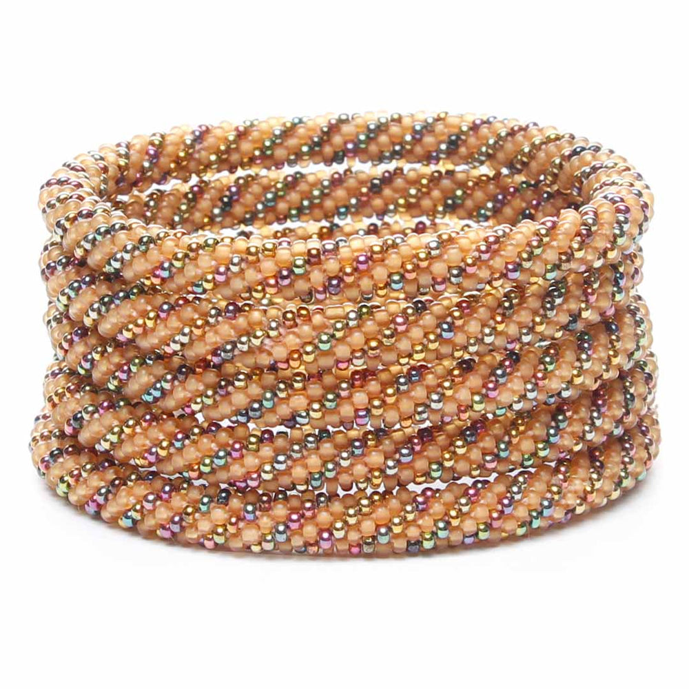 Butterscotch Twist Beaded Bracelet-1 STack