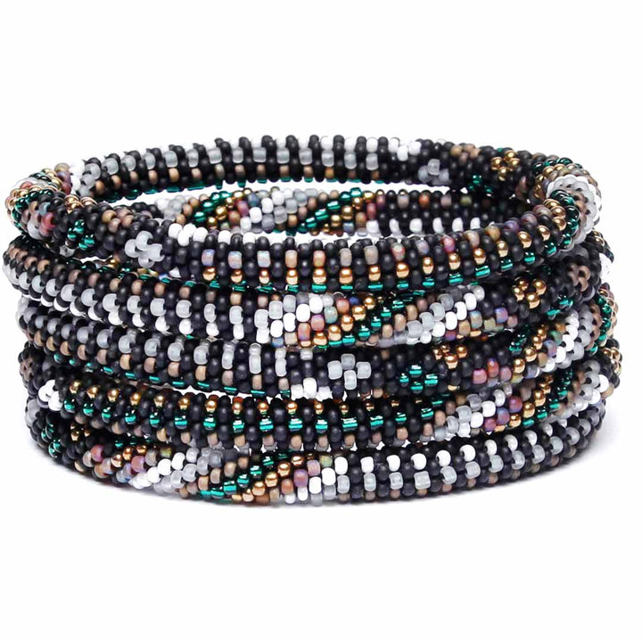 Campfire S'mores Beaded Bracelet