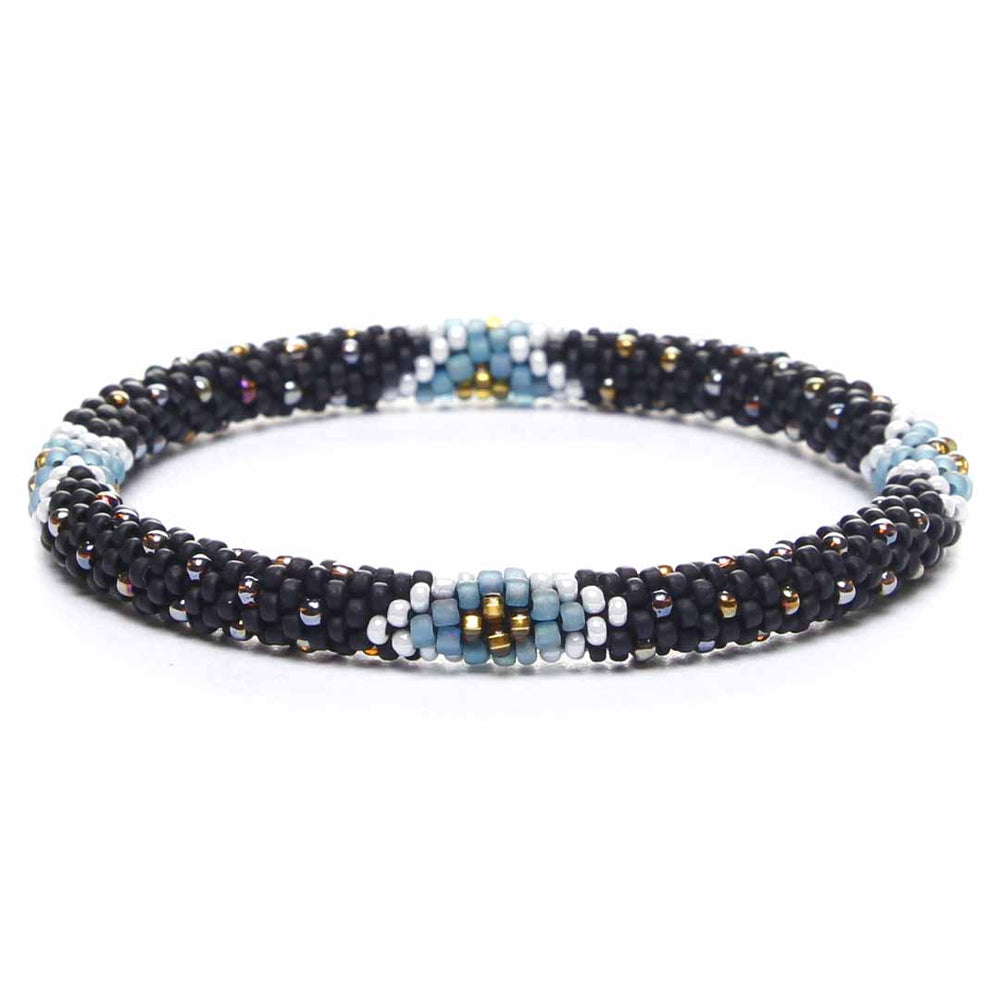 Canyon Teal Sparkles Beaded Bracelet-Front