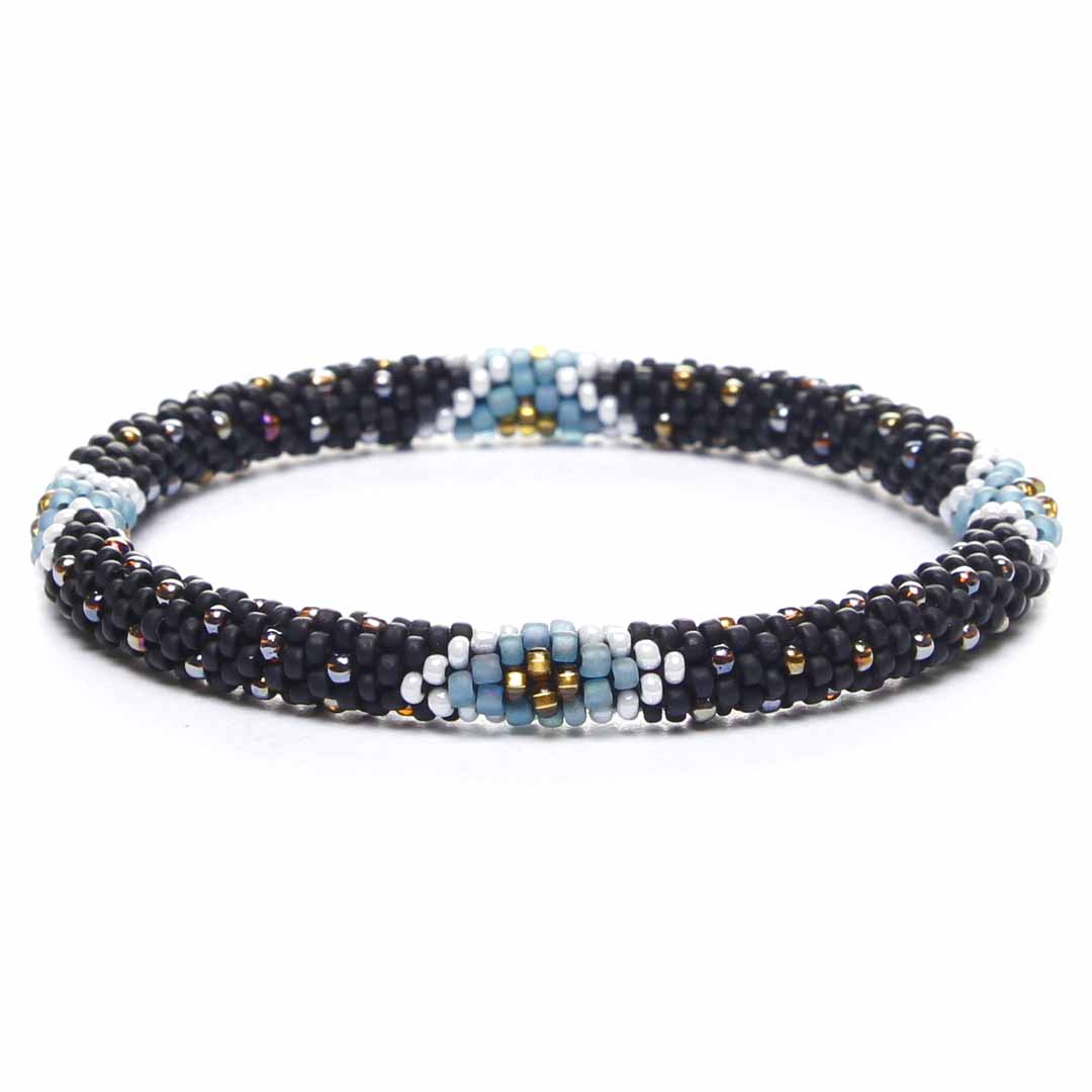 Canyon Teal Sparkles Beaded Bracelet-Front