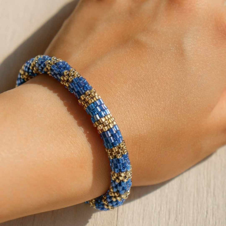 Capri Blue Stripe - 7"