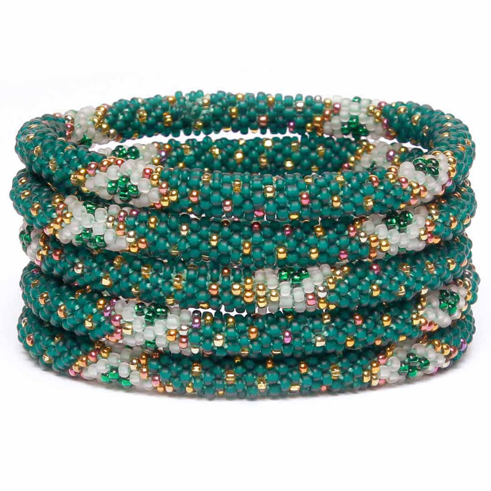 Celtic Fantasy Frost Beaded Bracelet