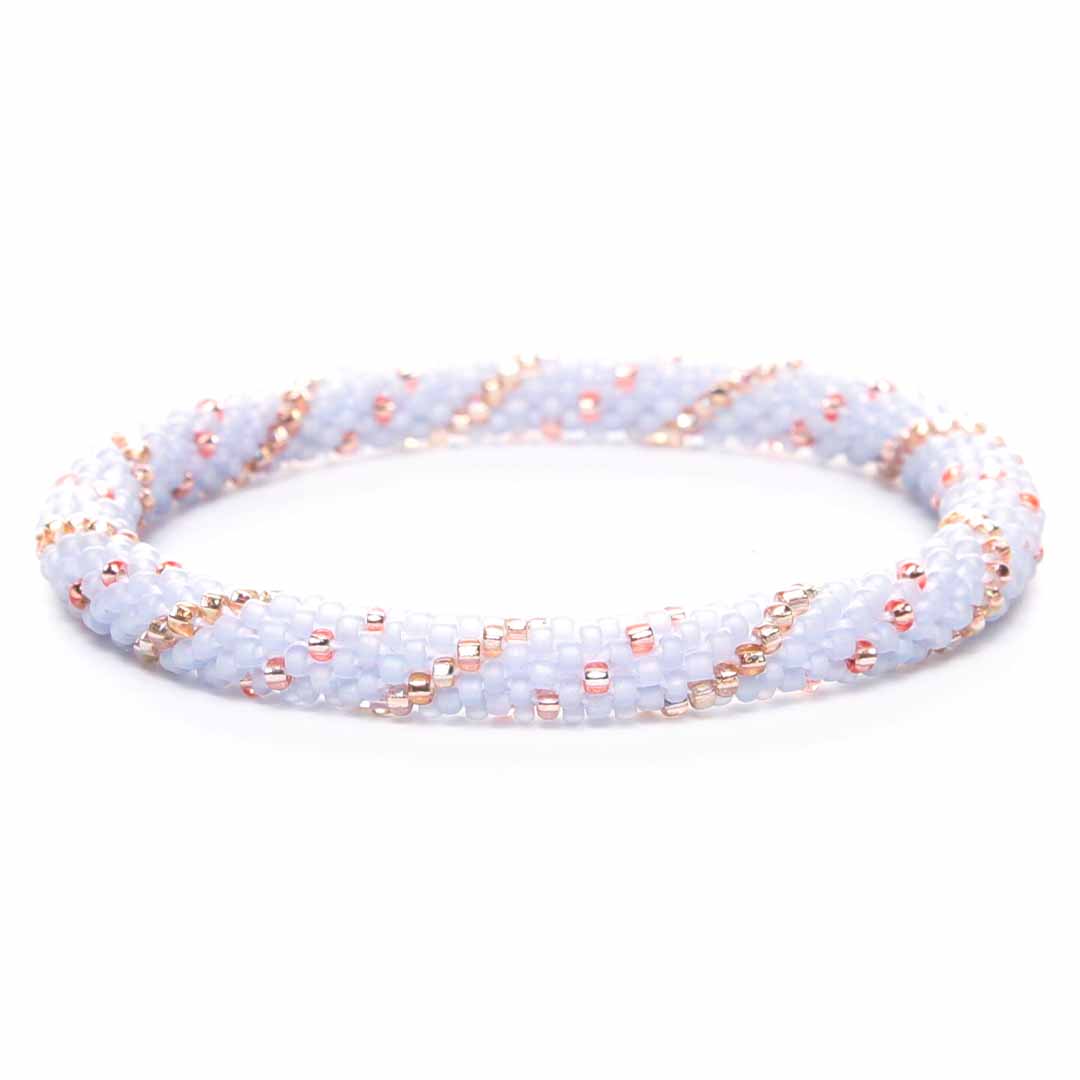 Champagne Frost Beaded Bracelet