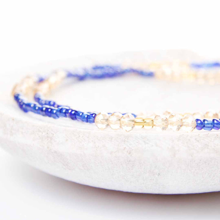 Champagne Marina Beaded Anklet-1