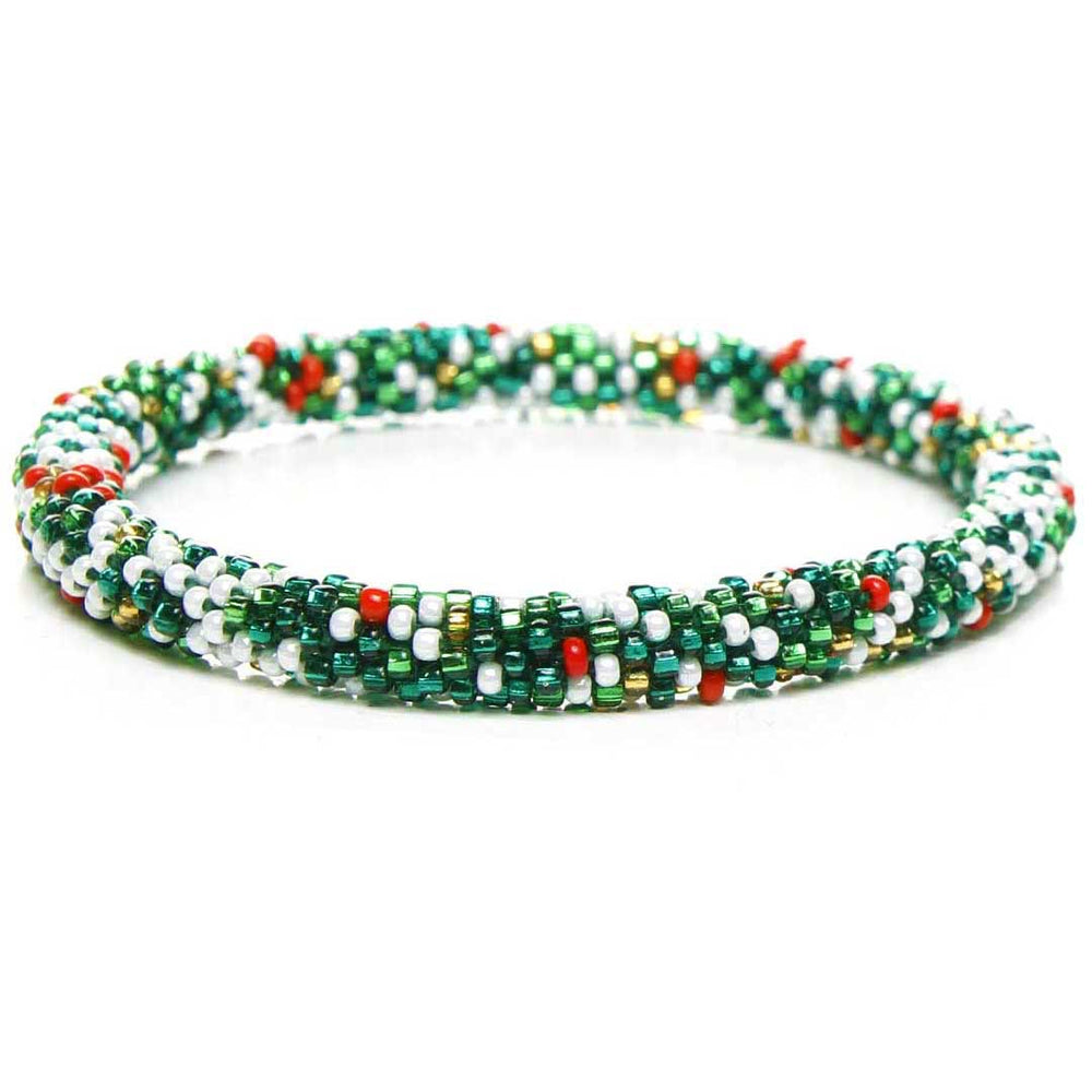 Christmas Tree Confetti Beaded Bracelet for Women-1