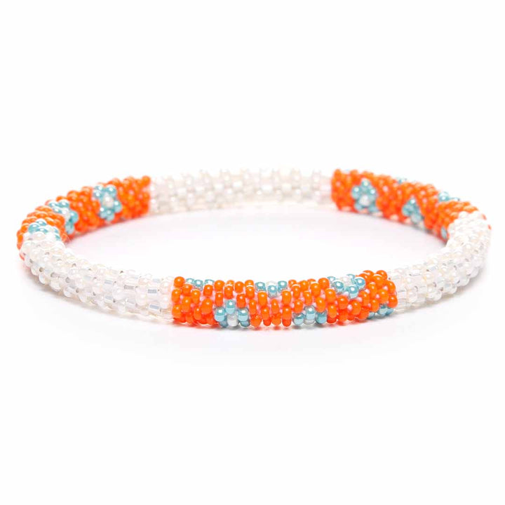 Citrus Pearl Blossoms Bracelet - Seed Bead Jewelry Close Up - Cana Capri