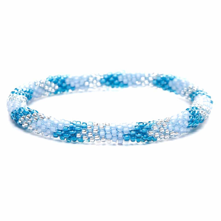 Coastal Frost Bracelet - Seed Bead Jewelry- Cana Capri