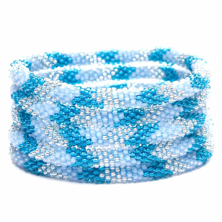 Coastal Frost Bracelet - Seed Bead Jewelry- Stack-Cana Capri