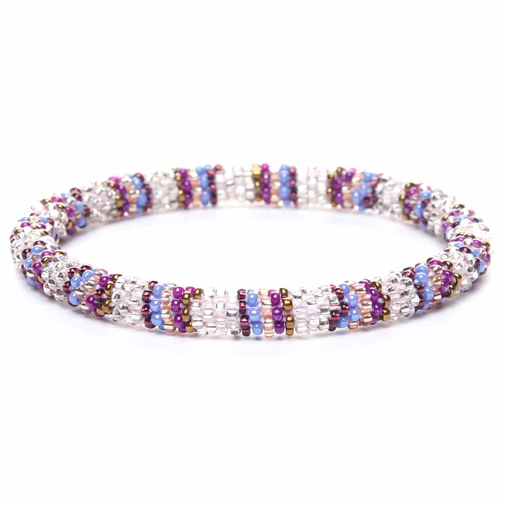 Sparkly Purple & Periwinkle Stripe