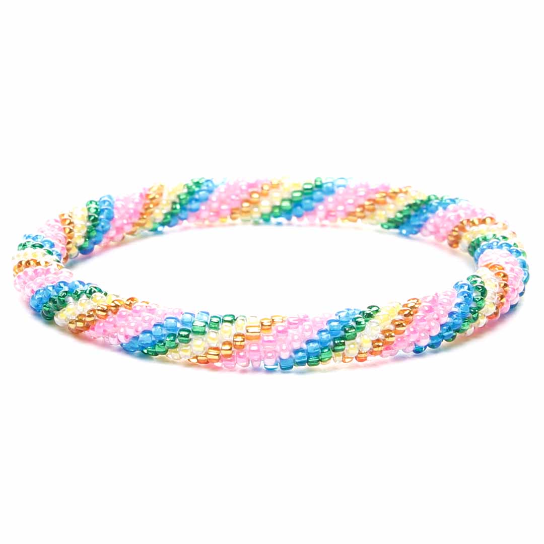 Colorful Spring Twist Beaded Bracelet