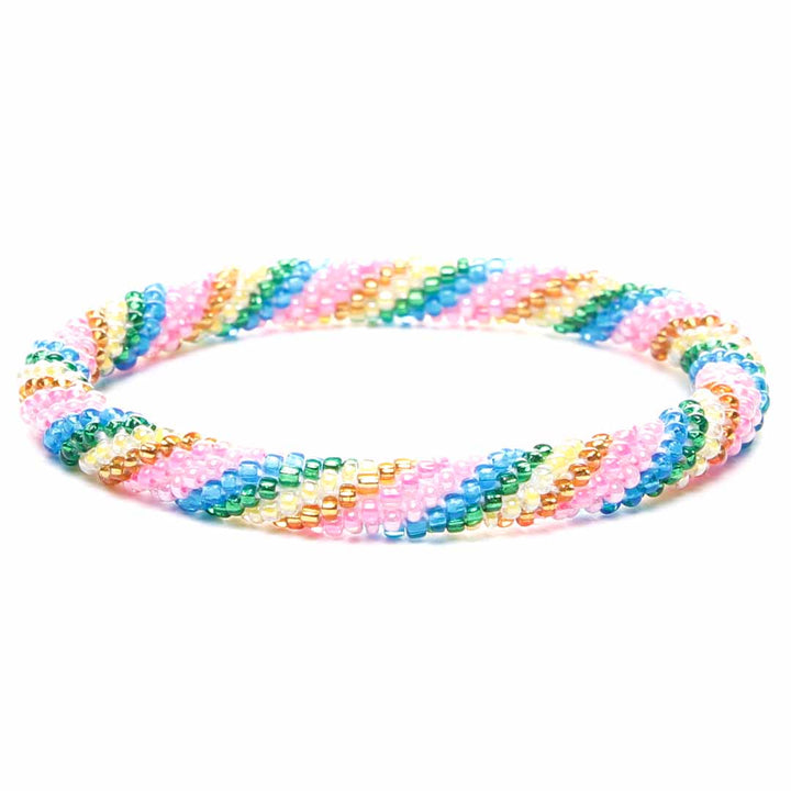 Colorful Spring Twist Beaded Bracelet