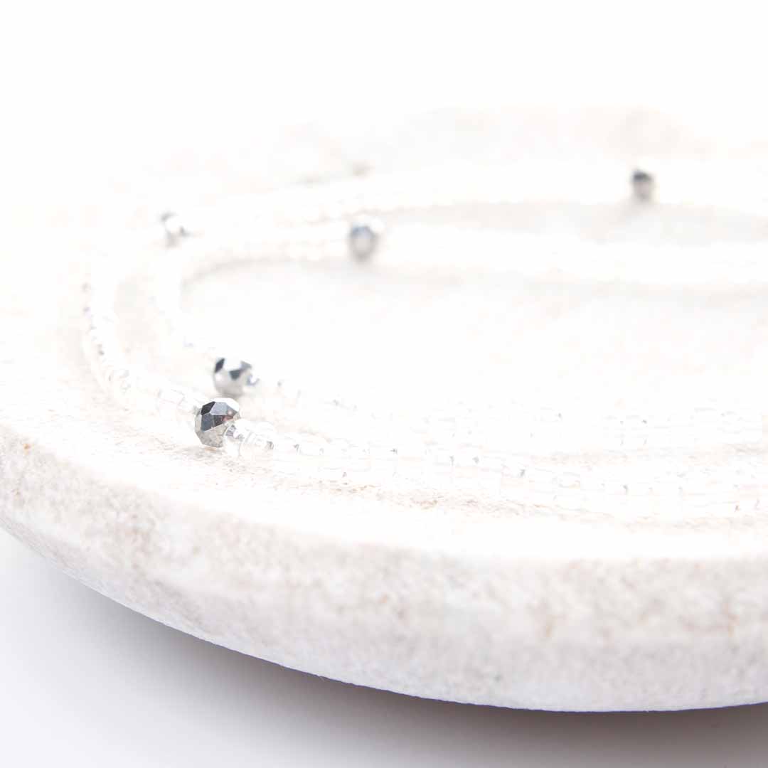 Crystal Moon Beaded Anklet-1