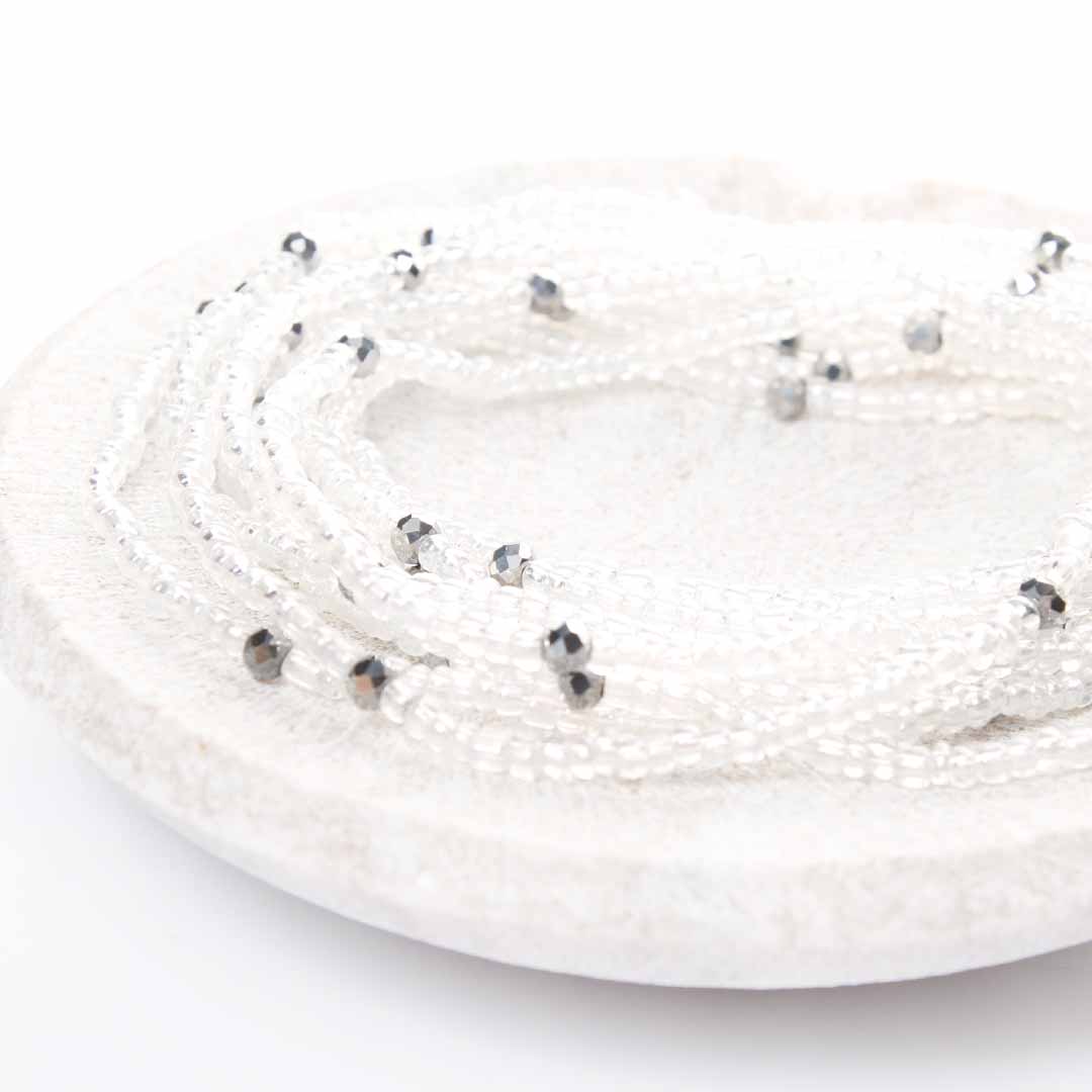 Crystal Moon Beaded Anklet-4