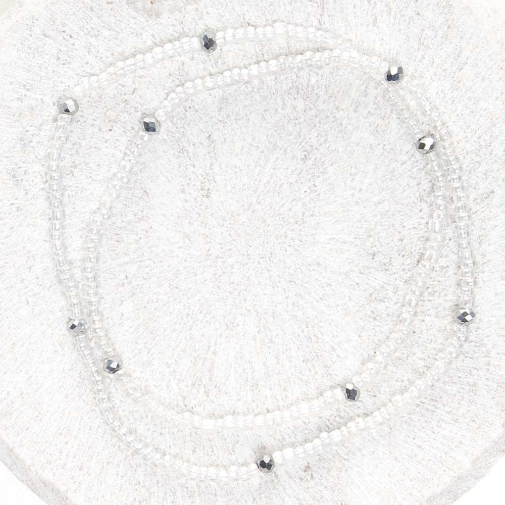 Crystal Moon Beaded Anklet-2