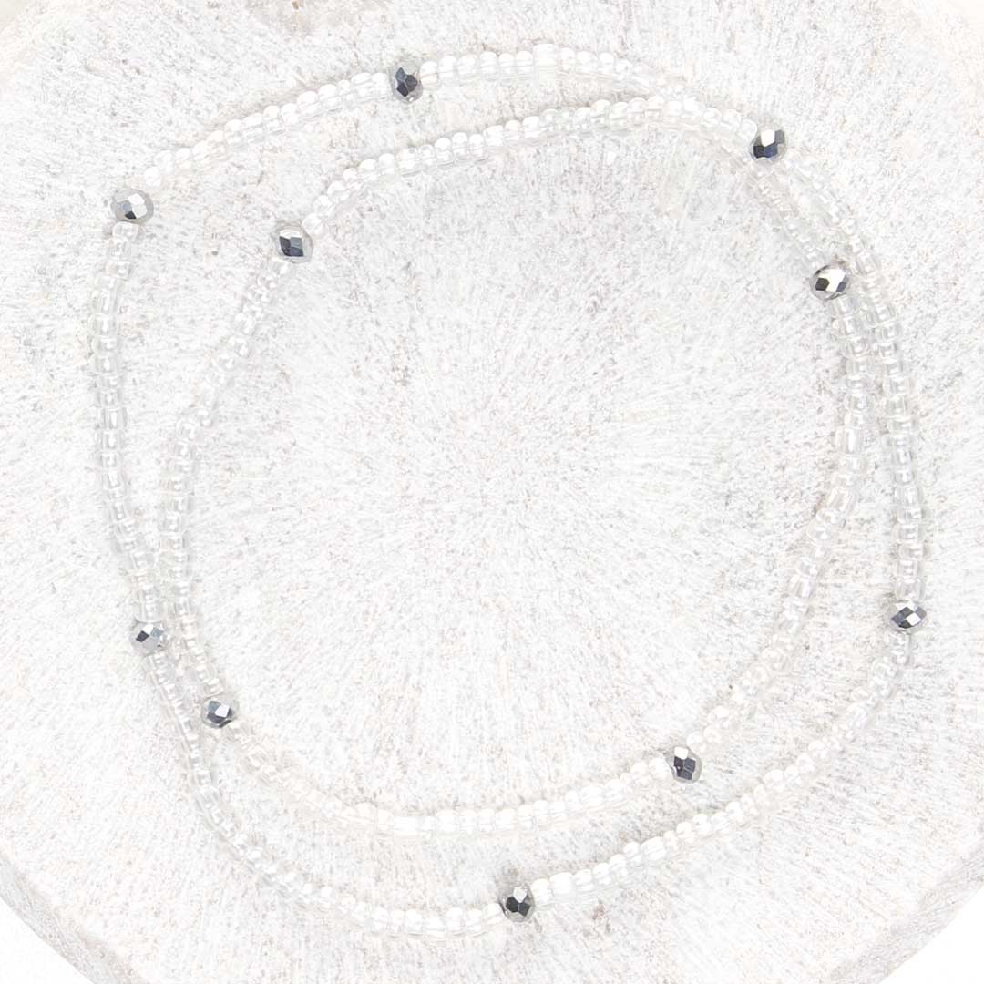 Crystal Moon Beaded Anklet-2