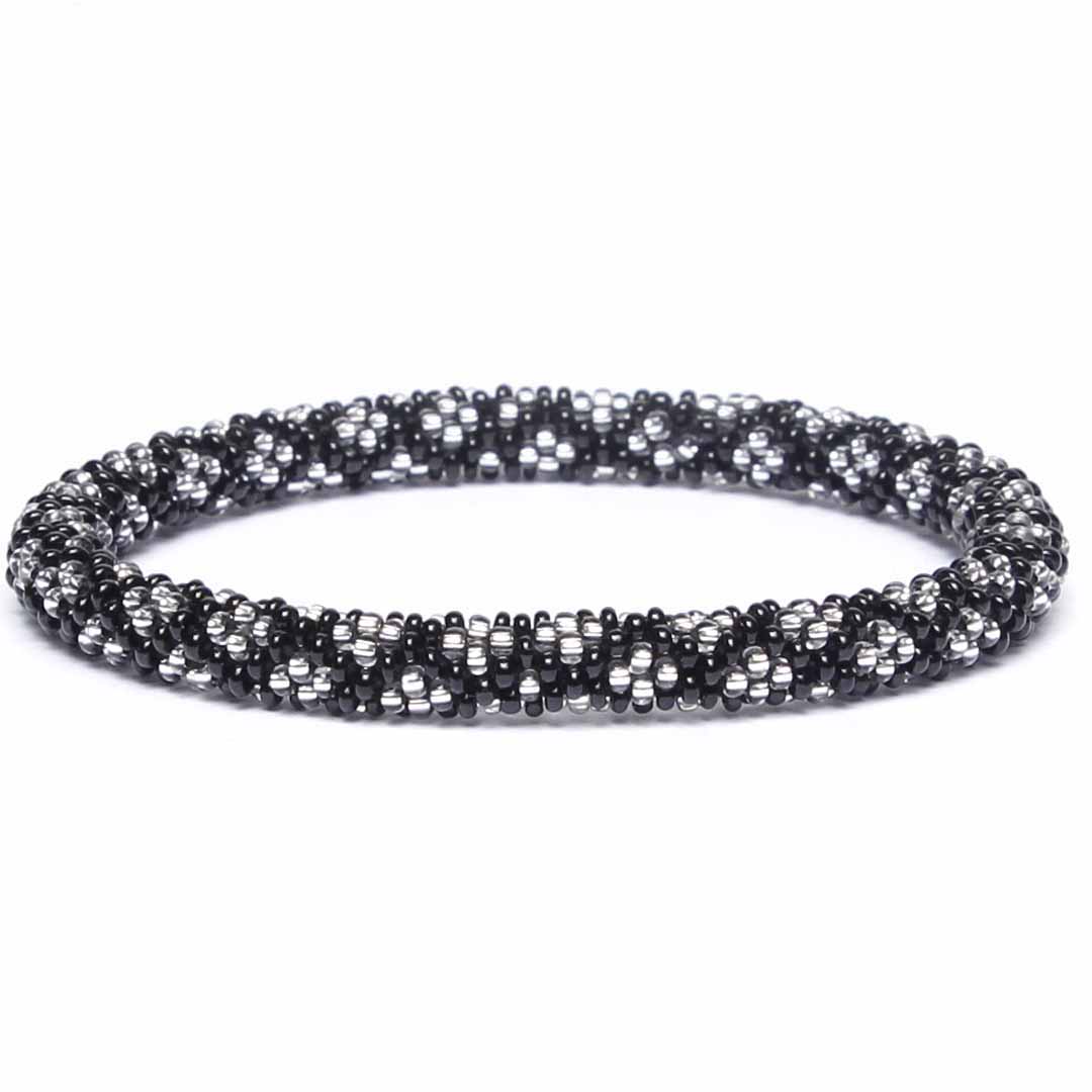 Crystal Noir Beaded Bracelet