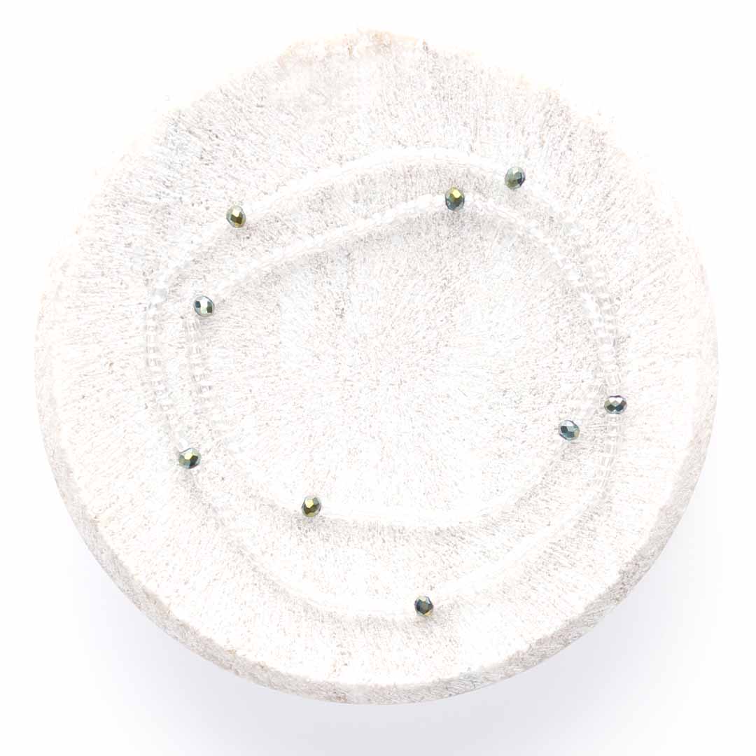 Crystal Sea Sparkles Beaded Anklet-1