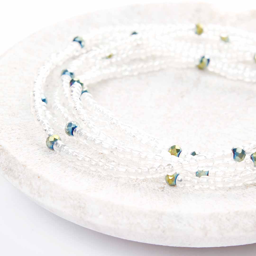 Crystal Sea Sparkles Beaded Anklet-3