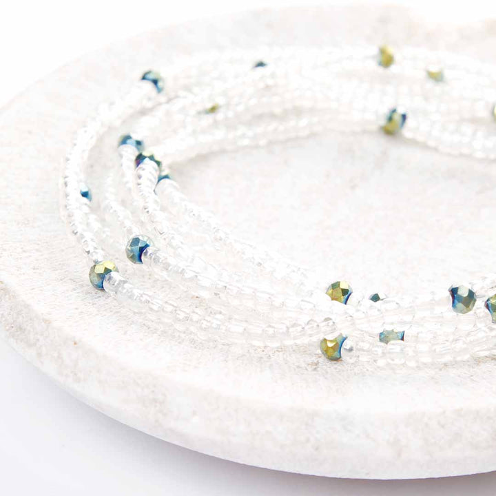 Crystal Sea Sparkles Beaded Anklet-3