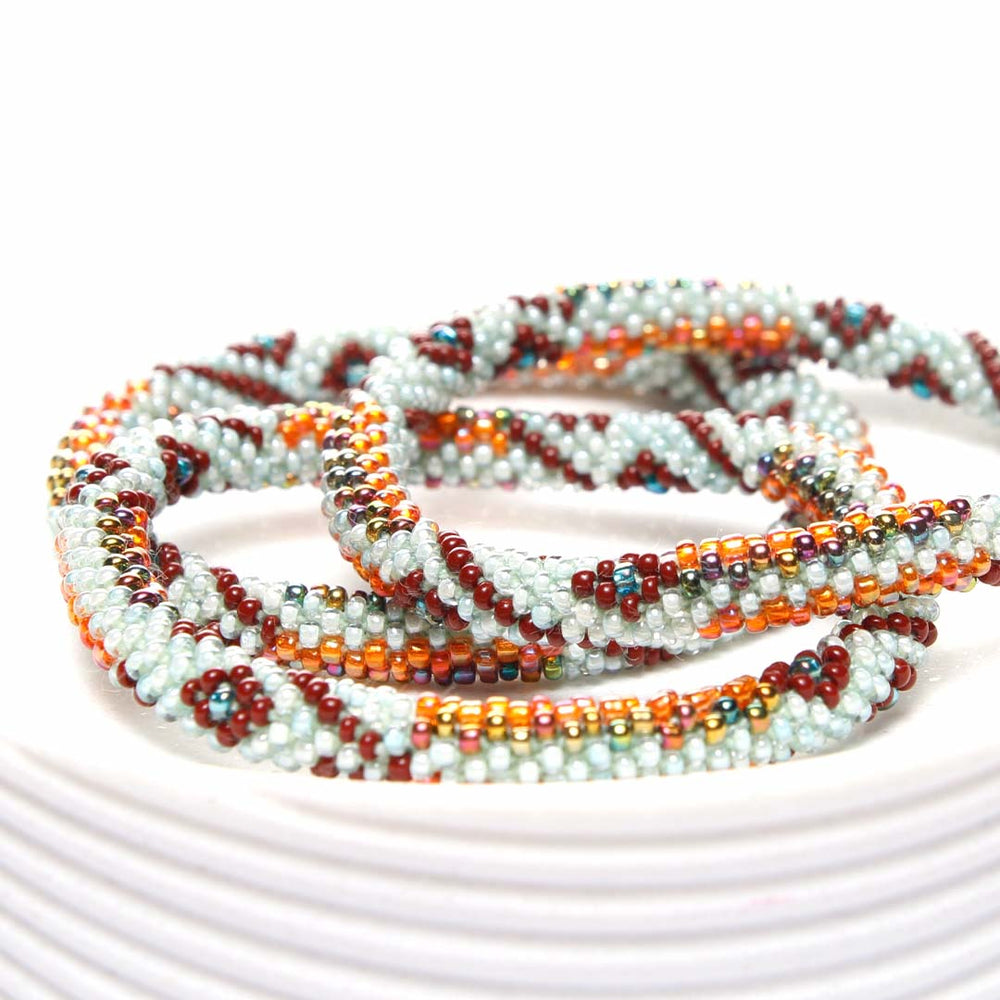 Desert Mint Beaded Bracelet-Side
