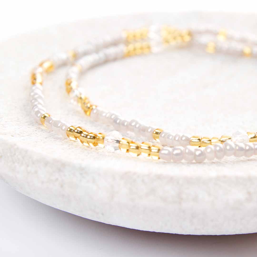 Earl Grey Tea Beaded Anklet-2