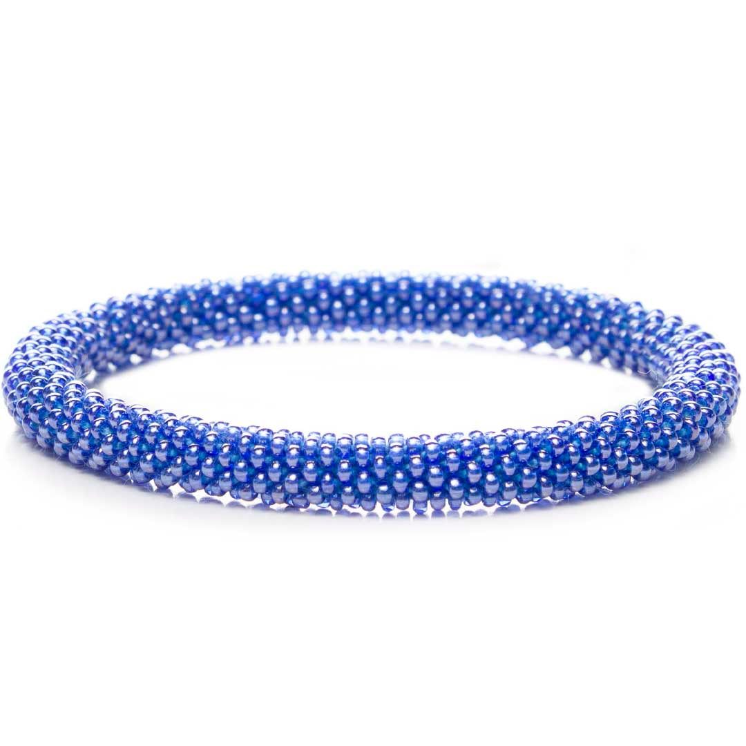 Electric Blueberry Handmade Beaded Bead Bracelet for Women.jpg