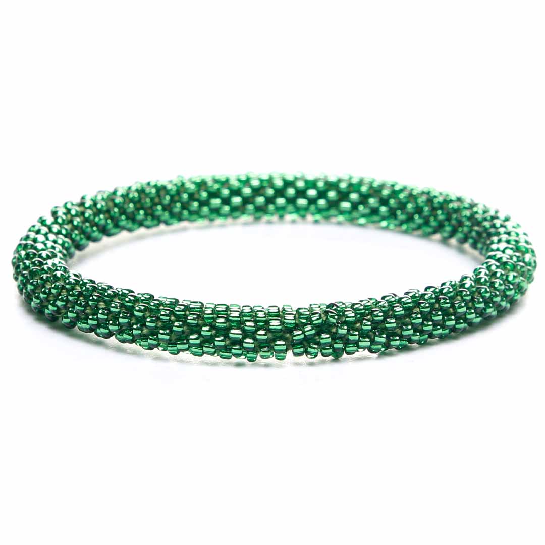 Electric Green Bracelet - Seed Bead Jewelry Close Up - Cana Capri