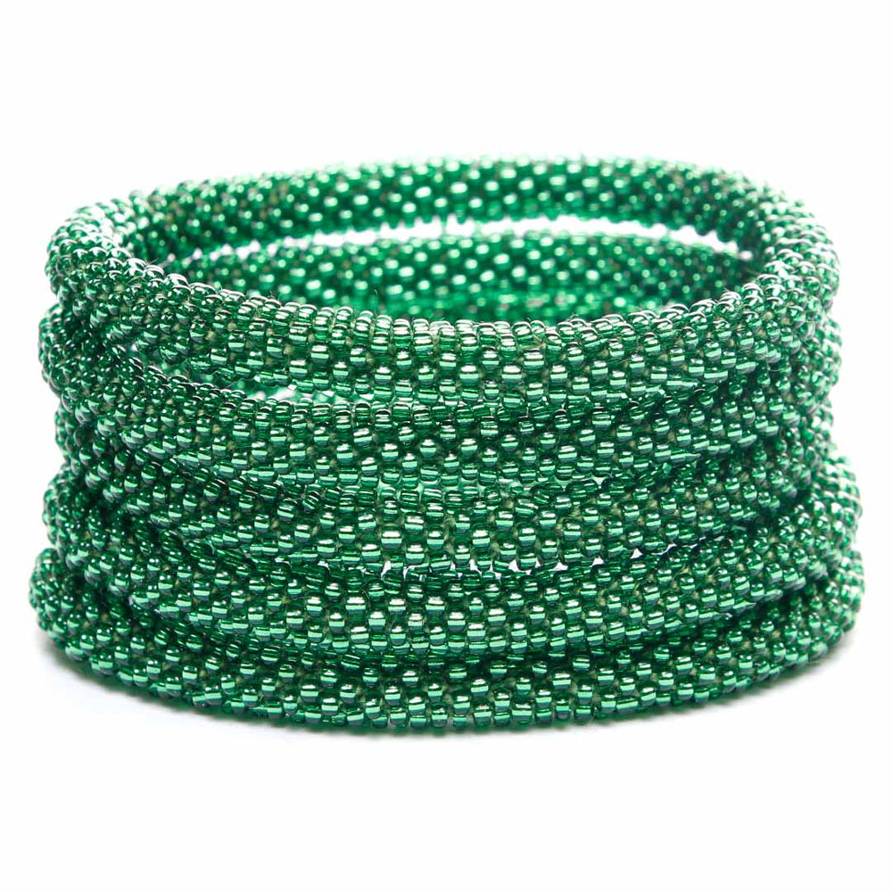 Electric Green Bracelet - Seed Bead Jewelry Close Up - Cana Capri