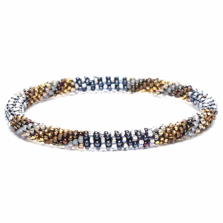 Evening Cappuccino Beaded Bracelet