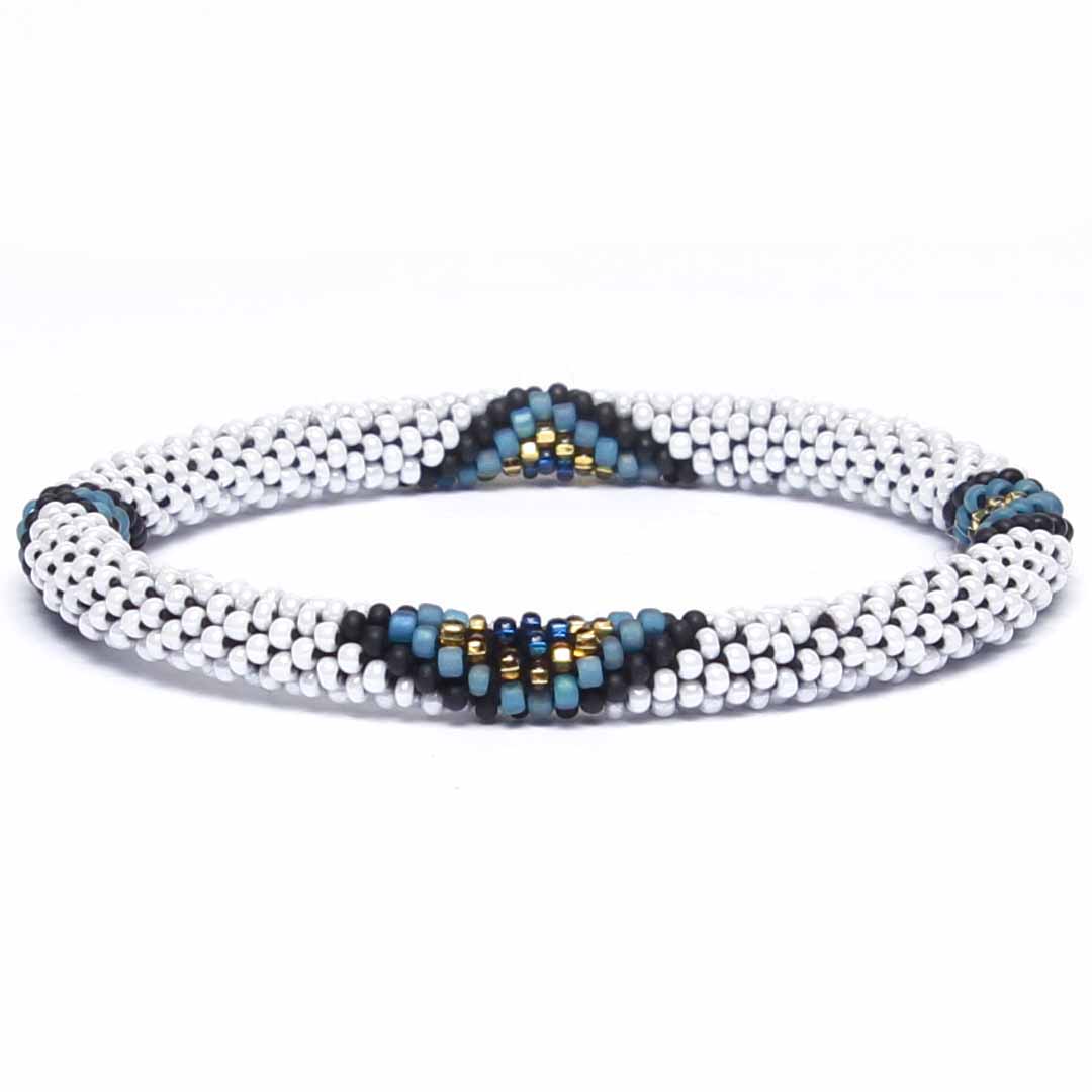 Evil Eye Pearl Beaded Bracelet